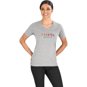 Ladies  Michigan Melange V-Neck T-Shirt