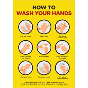 Jupiter A0 Hand Wash Poster - Per Unit