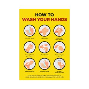 Jupiter  A2 Hand Wash Poster (Set of 3)
