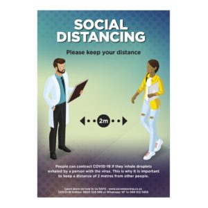 Saturn  A1 Social Distance Poster (Set of 3)
