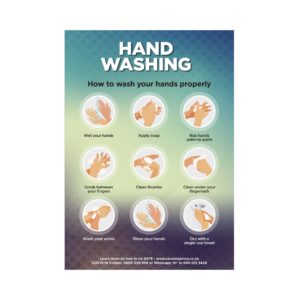 Saturn  A2 Hand Wash Poster (Set of 3)