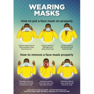 Saturn A0 Face Masks Poster - Per Unit