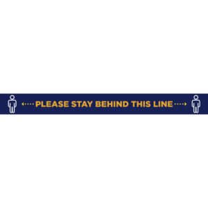 Mercury COVID-19 Strip Laminated Anti-Slip Floor Vinyl (Set of 12)