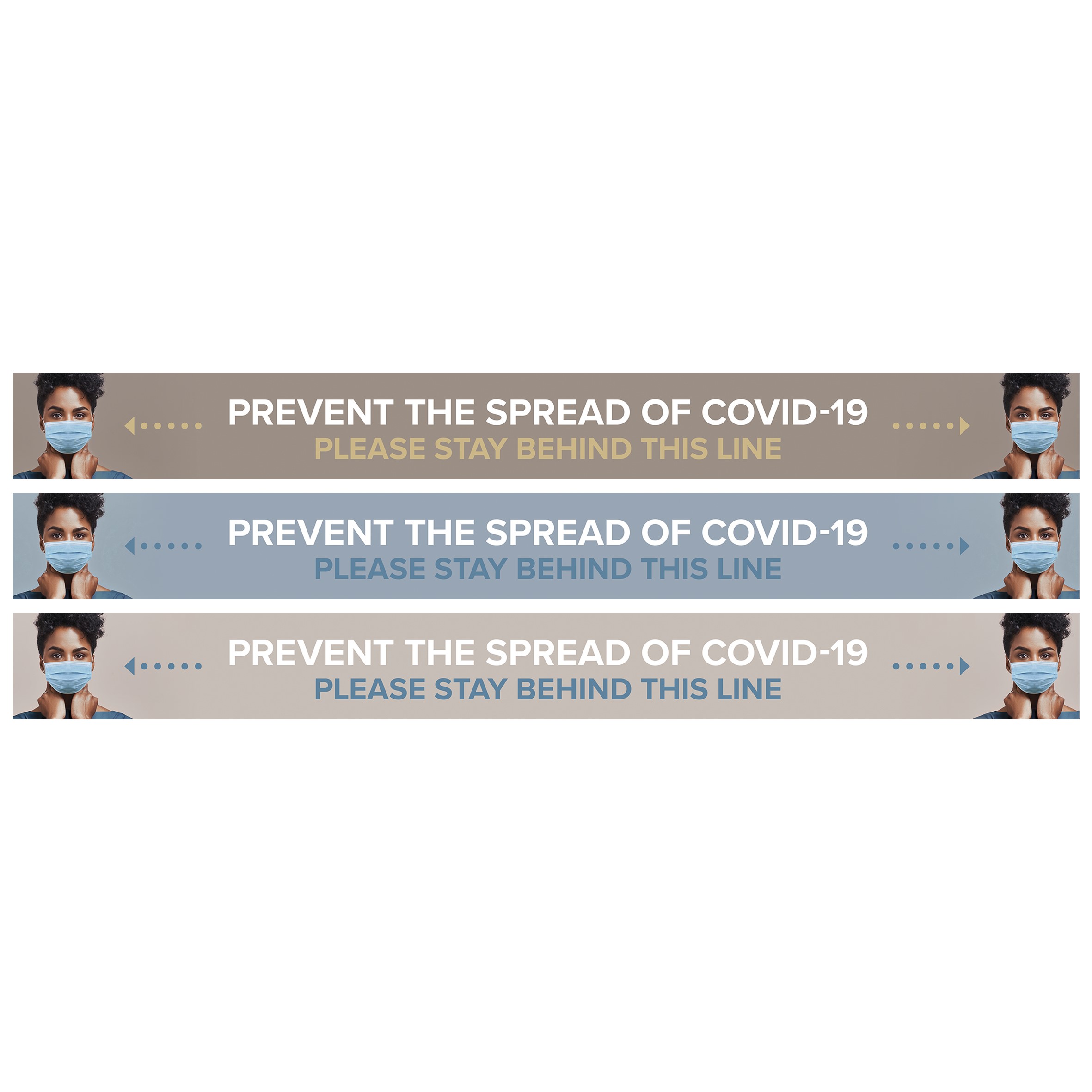 Sirius COVID-19 Strip Laminated Anti-Slip Floor Vinyl (Set of 12) 1 Sirius COVID-19 Strip Laminated Anti-Slip Floor Vinyl (Set of 12)