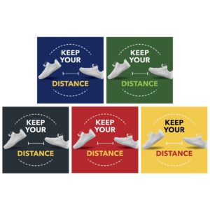Centauri COVID-19 Square Laminated Anti-Slip Floor Vinyl (Set of 8)