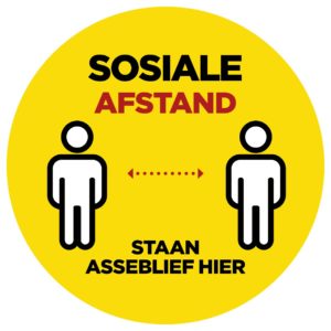 Jupiter Afrikaans Round Laminated Anti-Slip Floor Vinyl (Set of 8)