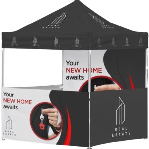 Ovation Gazebo 2m x 2m Petite Frame - 3 Half-Wall Skins - 1 Full-Wall Skin