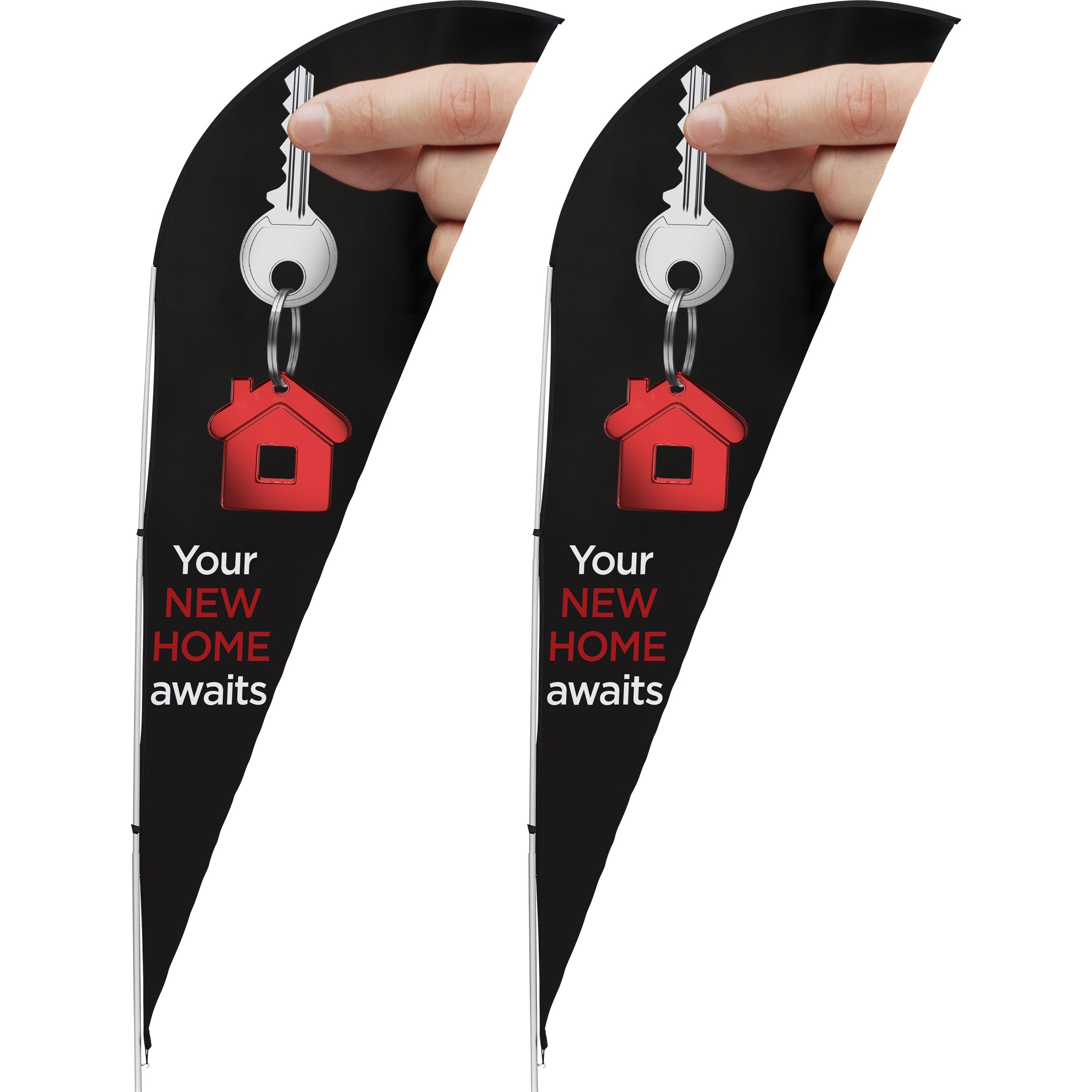 Legend 2m Sharkfin Single-Sided Flying Banner (Set Of 2) 1 Legend 2m Sharkfin Single-Sided Flying Banner (Set Of 2)