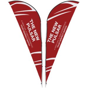 Legend 2m Sharkfin Double-Sided Flying Banner