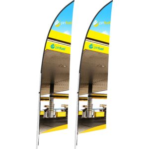 Legend 2m Arcfin Single-Sided Flying Banner (Set of 2)