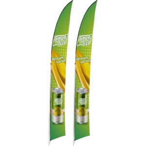 Legend 4m Arcfin Single-Sided Flying Banner (Set Of 2)