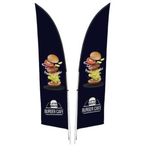 Legend 2m Arcfin Double-Sided Flying Banner