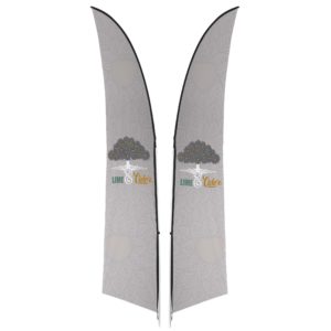 Legend 3m Arcfin Double-Sided Flying Banner