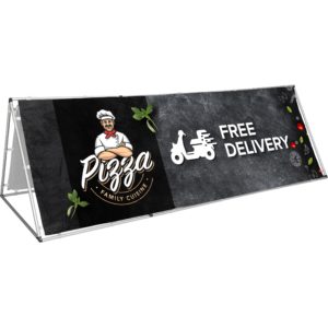 Ovation A-Frame with Fabric Print 3m x 1m