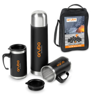 Cardinal Double-Wall Flask & Mug Set - 500Ml