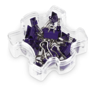 Jigsaw Binder Clips - Purple Only