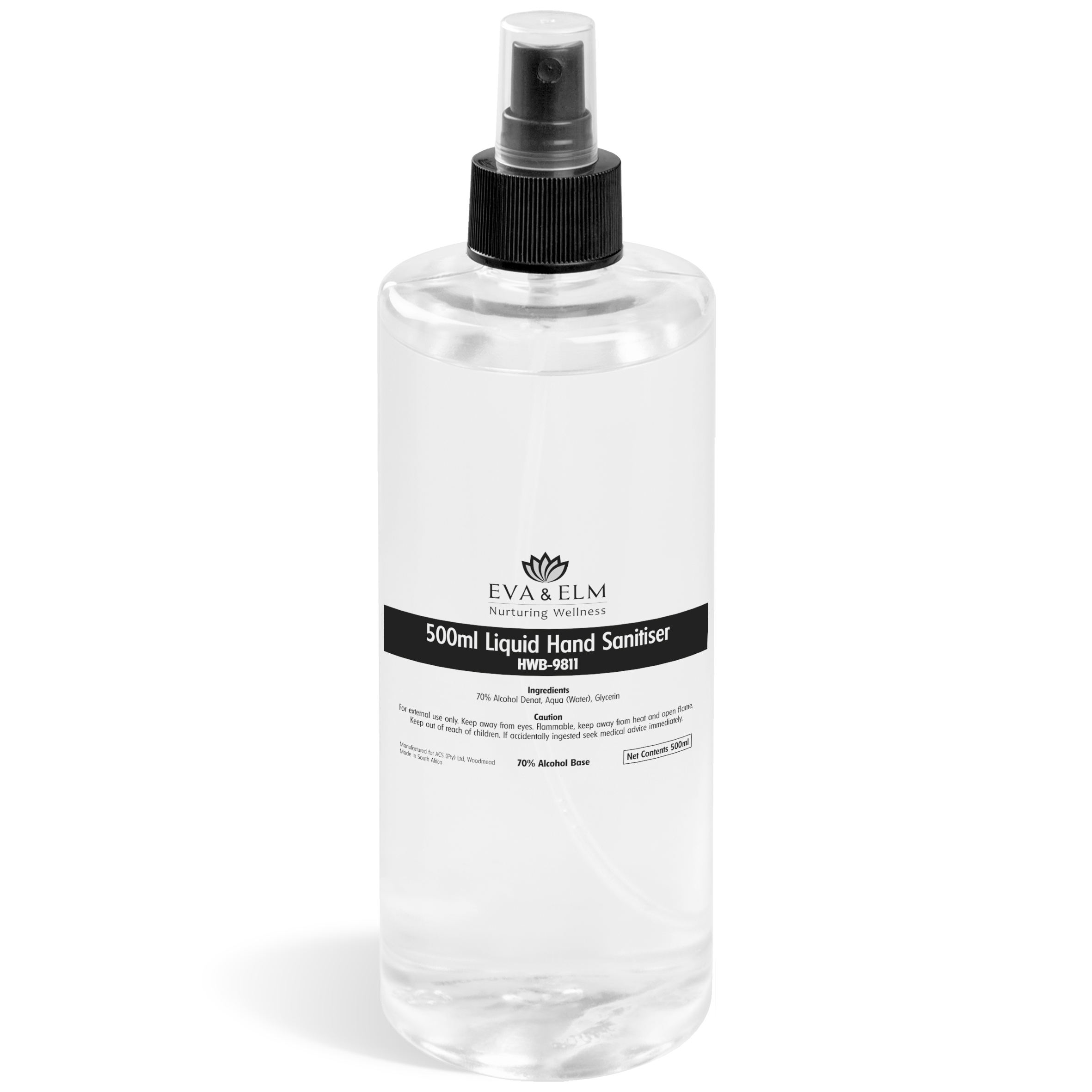 Eva & Elm Lunenberg Liquid Hand Sanitiser - 500ml 1 Eva & Elm Lunenberg Liquid Hand Sanitiser - 500ml