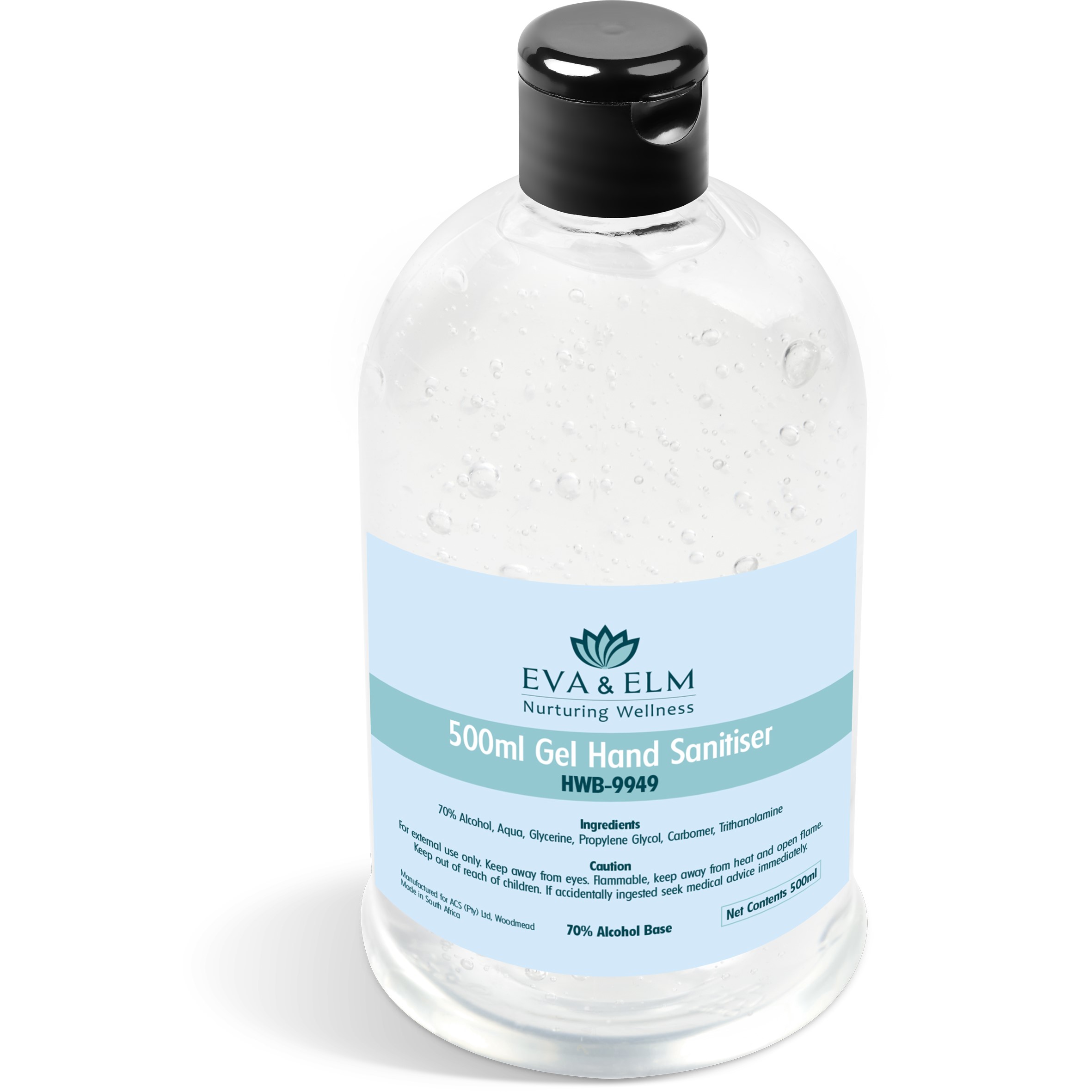Eva & Elm Tenbury Gel Hand Sanitiser - 500ml 1 Eva & Elm Tenbury Gel Hand Sanitiser - 500ml