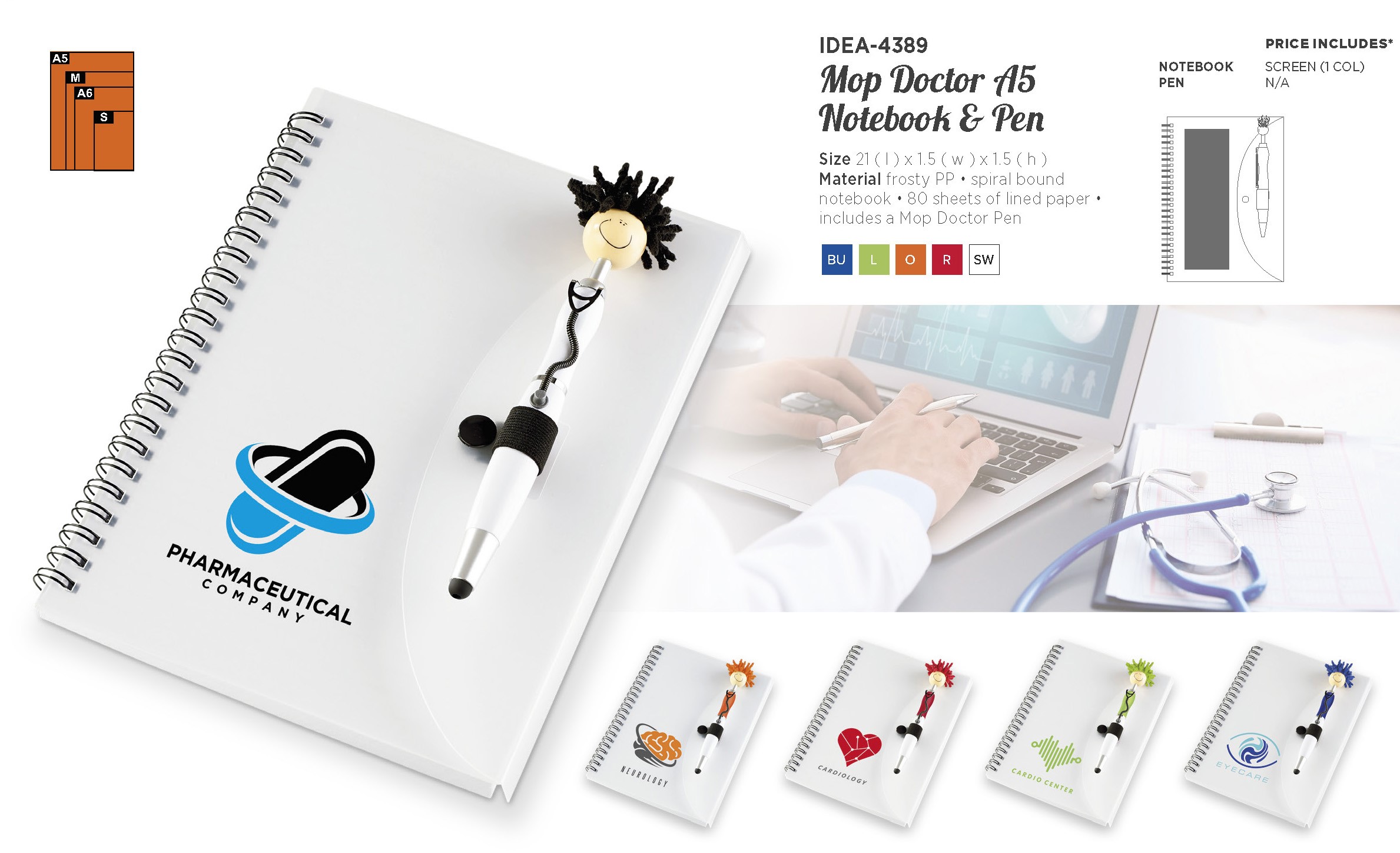 Mop Doctor A5 Notebook And Pen 1 Mop Doctor A5 Notebook And Pen