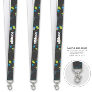 Kaleidoscope Satin Lanyard - Sample
