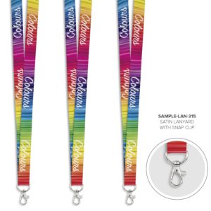 Satin Lanyard With Snap Clip - Sample