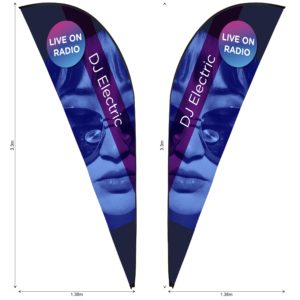 Legend 3m Sharkfin Double-Sided Flying Banner Skin
