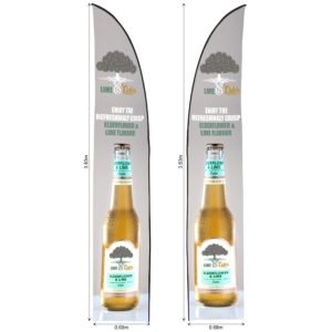 Legend 3m Arcfin Double-Sided Flying Banner Skin