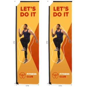 Legend 3m Telescopic Flying Banner Skin (Set of 2)