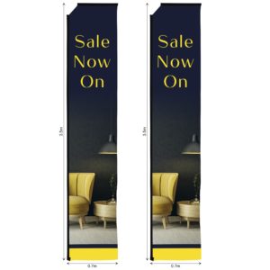 Legend 4m Telescopic Flying Banner Skin (Set of 2)
