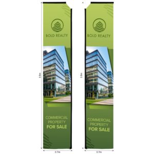 Legend 4m Telescopic Double-Sided Flying Banner Skin