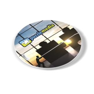 Picasso Round Memory Stick - Solid White