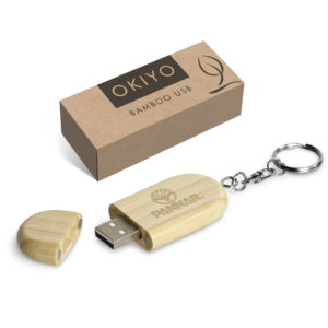 Okiyo Benkyou Bamboo Memory Stick - 8GB