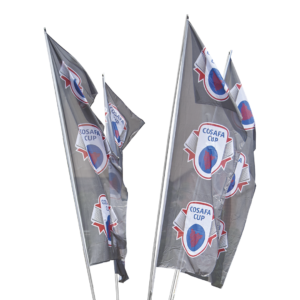 4-Pole Cluster Flag (4 Poles, Base & Bag) - Hardware Only