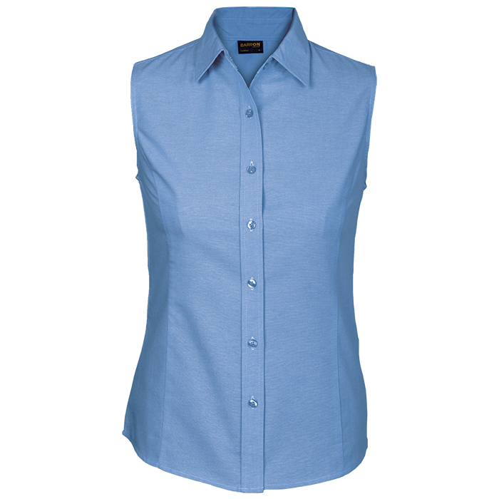 Ladies Oxford Blouse Sleeveless (LLS-OX)