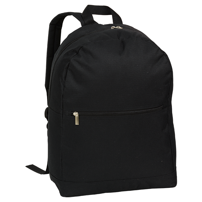 BB0211 - Arch Design Backpack With Zippered Front Pocket