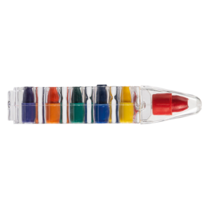 BD8780 - 6 Wax Crayons In Transparent Case