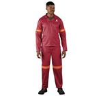 Trade Polycotton Conti Suit - Reflective Arms & Legs - Orange Tape 1 Trade Polycotton Conti Suit - Reflective Arms & Legs - Orange Tape