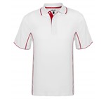 Mens Denver Golf Shirt - White and Red Only