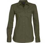 Ladies Long Sleeve Oryx Bush Shirt - Military Green Only