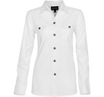 Ladies Long Sleeve Oryx Bush Shirt -White Only