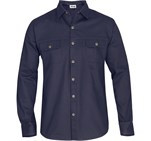Mens Long Sleeve Oryx Bush Shirt - Navy Only