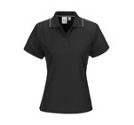 Ladies Resort Golf Shirt  - Black Only